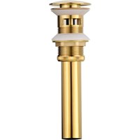 Ablaufstopfen aus Messing-Gold, Ablaufstopfen mit Überlauf, Pop-Up-Ablaufstopfen, Titan-Gold Ablaufstopfen aus Messing-Gold, Ablaufstopfen mit Überlauf, Pop-Up-Ablaufstopfen, Titan-Gold von ZVD