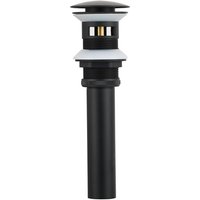 Ablaufstopfen aus schwarzem Messing mit Überlauf für Pop-Up-Spülbecken Ablaufstopfen aus schwarzem Messing mit Überlauf für Pop-Up-Spülbecken von ZVD