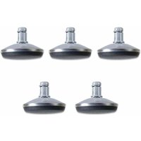 Bürostuhl, Ersatzräder für Bürostühle, Lenkrollen für feste Basis, Schaftdurchmesser 7/16 Zoll (11 mm), passend für die meisten Bürostühle von ZVD