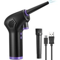 Cordless Air Duster, Portable usb Keyboard Vacuum Cleaner, with 6000mAh Rechargeable Battery and 45000RPM Power, for Laptop, Sofa, Car von ZVD