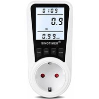 ZVD - DDS109L Digitaler Stromzähler Wattmeter - Überwachung der Leistung, Elektrizität, kwh - Europäisches mehrfarbiges Messgerät von ZVD
