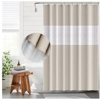 Der Duschvorhang ist schimmelresistent und wasserdicht, schimmelresistent, antibakteriell, leicht zu reinigen, Badezimmer-Duschvorhang, 180 x 180 cm von ZVD