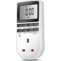 ZVD - Digitale Zeitschaltuhr-Steckdose mit LCD-Anzeige (2er-Pack) von ZVD