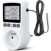 Digitaler Temperaturregler, Thermostatsteckdose, Heizung, Kühlung, LCD-Temperaturregler, 230 V, für Gewächshaus, von ZVD