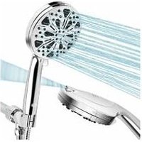 ZVD - Duschkopf, 10 Modi, Hochdruck-Duschkopf, wassersparend, Badezimmer-Duschkopf (1,5 m Duschschlauch/Düse mit Verstopfungsschutz), 2 integrierte von ZVD