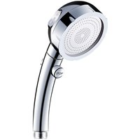 Duschkopf, Handbrause, Hochdruck, 3 Modi, Badezimmerdusche, ABS-Edelstahl, mit Stopptaste, universeller Hochdruck, wassersparend von ZVD