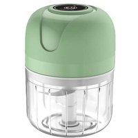Elektrischer Lebensmittelzerkleinerer, wiederaufladbar per USB, 250 ml, Mini-Gemüseschneider, Mini-Küchenmaschine, Zerkleinerer, Mixer, ideal für von ZVD