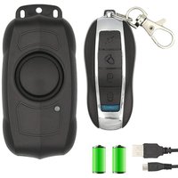 Ferngesteuerter Fahrradalarm – wasserdicht 113 dB – Fahrrad/Motorrad/Roller/Tür/Fenster – kabelloser Diebstahlalarm von ZVD