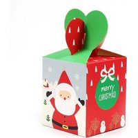 GESCHENKBOX 24 Dekorative Weihnachtsboxen in Form eines grünen Weihnachtsmanns, Partyboxen für die Weihnachtszeit GESCHENKBOX 24 Dekorative Weihnachtsboxen in Form eines grünen Weihnachtsmanns, Partyboxen für die Weihnachtszeit von ZVD