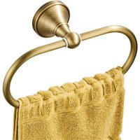 Geschirrtuchring, Handtuchhalter (gebürstete Bronze), ovaler Handtuchhalter aus antikem Messing für Küche, Badezimmer, Zubehör, Wandmontage von ZVD