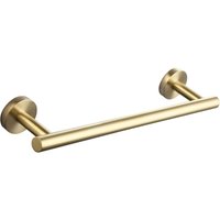 Handtuchhalter aus Edelstahl zum Einschrauben an der Wand, Handtuchstange, 40 cm, für Badezimmer, gebürstetes Gold Handtuchhalter aus Edelstahl zum Einschrauben an der Wand, Handtuchstange, 40 cm, für Badezimmer, gebürstetes Gold von ZVD