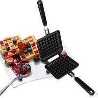 Hochwertige Waffeleisenplatten, tiefe Füllung, antihaftbeschichtete Teflonbeschichtung, traditionelles belgisches Waffeleisen für einfache Reinigung, von ZVD