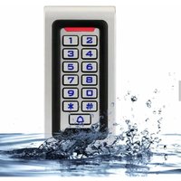 ZVD - IP68 Code-Tastatur-Tür Digicode - Wasserdichte Metall-Zugangskontrolle pin rfid 125 KHz, Hintergrundbeleuchtung, 2000 Benutzer von ZVD