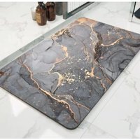 Kieselgur-Badematte, schnell trocknend, saugfähig, schimmelhemmend, waschbar, 4 Schichten (44 x 60 cm) von ZVD