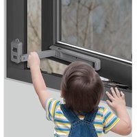 Kindersichere Fenstersicherung, Fensterbegrenzer, einfach zu installieren und zu verwenden, 3M VHB-Kleber, ohne Werkzeug oder Bohren, leicht zu von ZVD