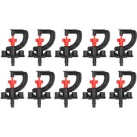 Kit 10x rotierender Sprinkler G mit Gewächshaus-Gartenstütze Kit 10x rotierender Sprinkler G mit Gewächshaus-Gartenstütze von ZVD