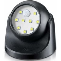 LED-Außenstrahler, Außenstrahler mit Bewegungsmelder, Kabelloser LED-Außenfluter, 150 Lumen, Abnehmbare Kugel, 360 Grad Dreh- und Neigefunktion, von ZVD