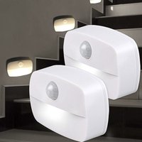 LED-Nachtlicht, [2er-Pack] PIR-LED-Nachtlicht mit automatischer Ein- und Ausschaltung, Wandleuchte, Schrankbeleuchtung mit Bewegungsmelder, sichere von ZVD