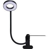 ZVD - led Schreibtischlampe mit Clip, 360° Flexibel, usb - Lesen und Arbeiten - Schwarz von ZVD