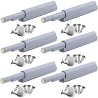 Magnetische Türverschlüsse mit Touch-Release für Schränke, Vitrinen, zum Öffnen/Schließen der Tür mit einer Berührung (6 Stück) von ZVD