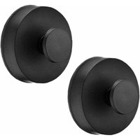 Mattschwarzer Saugnapfhaken – Handtuch-Duschhaken – Handtuchhalter – Badezimmer – 2 Stück von ZVD