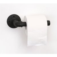 Mattschwarzer Toilettenpapierhalter im Industriestil, Vintage-Stil, Metall-Eisenrohr, Wandmontage, Handtuchhalter, Rollenhalter für Badezimmer, Mattschwarzer Toilettenpapierhalter im Industriestil, Vintage-Stil, Metall-Eisenrohr, Wandmontage, Handtuchhalter, Rollenhalter für Badezimmer, von ZVD