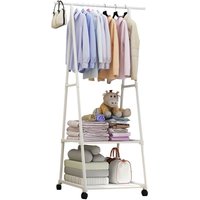 ZVD - Metal coat rack for clothes 55x42x160cm White ZVD - Metal coat rack for clothes 55x42x160cm White von ZVD