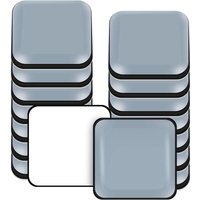 Möbelgleiter, 18 Stück PTFE Teflon Quadratische selbstklebende Möbelgleiter, geeignet für glatte Böden und Teppiche (Quadratisch, 30 x 30 mm) von ZVD