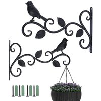 ZVD - Pack Hanging Basket Holders, 12' Vintage Metal Wall Hooks for Hanging Plants, Lanterns, Bird Feeders, Fences ZVD - Pack Hanging Basket Holders, 12' Vintage Metal Wall Hooks for Hanging Plants, Lanterns, Bird Feeders, Fences von ZVD