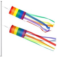 Pcs Rainbow Windsock Windsock Decoration Multicolor for Home Outdoor Flag 13 x 88 cm Weatherproof with 4 Double Clip Swivel Hooks Pcs Rainbow Windsock Windsock Decoration Multicolor for Home Outdoor Flag 13 x 88 cm Weatherproof with 4 Double Clip Swivel Hooks von ZVD