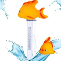 Poolthermometer, 1 schwimmendes Thermometer mit Fischmotiv und Trageband – stoßfest und wasserdicht – für Innen- und Außenpools, Spas und Teiche von ZVD