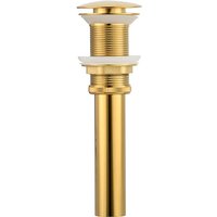 Pop-up-Spülbeckenablauf ohne Überlauf, Messing-Spülbeckenablauf, Pop-up-Ablaufstopfen, Gold Pop-up-Spülbeckenablauf ohne Überlauf, Messing-Spülbeckenablauf, Pop-up-Ablaufstopfen, Gold von ZVD