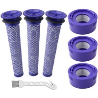 Rebirthcare Replacement Filters for Dyson V7, V8 Animal Absolute Motorhead Vacuum Cleaner, 3 HEPA Post-Filters and 3 Pre-Filters, Replace Parts von ZVD