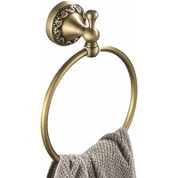 Retro Massivkupfer (Bronze) Einzeln Handtuchring Handtuchhalter Handtuchhalter, Minimal Classic mit Beschichtung von ZVD