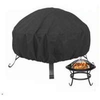 Runde Feuerstellen-Schutzhülle, Kordelzug für wasserdicht, winddicht, UV-beständig, Oxford-Stoff 80 x 65 cm für Ofen, Esstisch und Stühle und Garten von ZVD