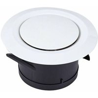 Saug- und Gebläseanschlüsse 100 Scheibendiffusoren - Verstellbares rundes Lüftungsgitter aus Kunststoff - Lüfterbelüftung von ZVD