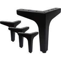 ZVD - Set of 4 Furniture Legs Load Up to 600 kg, 10cm Modern Metal Triangle Shaped Table Leg, Hairpin Furniture Leg for Cupboard, Sofa, with 16 ZVD - Set of 4 Furniture Legs Load Up to 600 kg, 10cm Modern Metal Triangle Shaped Table Leg, Hairpin Furniture Leg for Cupboard, Sofa, with 16 von ZVD