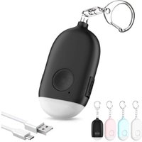 Sicherer persönlicher Alarm für Frauen, 130 dB, wiederaufladbarer, von der Polizei zugelassener Alarm mit Taschenlampe von ZVD