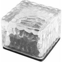 ZVD - Solar-LED-Leuchte aus Pflastersteinen, geätztes Glas – IP65 wasserdichte Leuchte für Garten, Terrasse, Auffahrt, Pool (verschiedene Farben) von ZVD