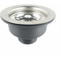 Spülbeckenablauf ohne Überlaufkorb Edelstahl ø 110 mm 1½", Edelstahl + ABS, Ablauf + Korb von ZVD