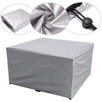 Strapazierfähige Oxford-Gartenmöbelabdeckung, wasserdicht, staubdicht, winddicht, UV-Schutz, Schutzhülle für Gartenstühle, Silber-18012074 von ZVD