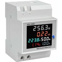ZVD - Stromverbrauchsanzeige D52-2066 Stromzähler Phase Haushalt Smart Wattstundenzähler Führungsschiene Typ 220V Spannung Strom Leistung von ZVD