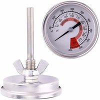 Stück Edelstahl-Ofenthermometer, Koch- und Küchenthermometer, Pizzaofenthermometer, Grillthermometer für BBQ, Grill, Pizzaöfen, misst von 75 bis 300 von ZVD