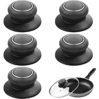 Stück Universal-Ersatzknöpfe für Topfdeckel, Wasserkocher und Stielkasserolle, Schwarz von ZVD