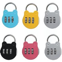 ZVD - Suitcase Padlock Code Lock 3 Digit Combination Padlocks Mini Resettable Combination Padlocks Alloy Combination Padlocks for Lockers Gym, ZVD - Suitcase Padlock Code Lock 3 Digit Combination Padlocks Mini Resettable Combination Padlocks Alloy Combination Padlocks for Lockers Gym, von ZVD