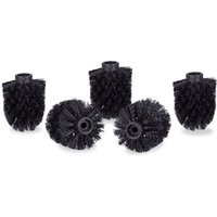 Toilettenbürstenköpfe 5er-Set, Toilettenbürsten lose, 9,5 mm Draht, Ersatzbürstenkopf Ø 7 x 9 cm, Schwarz Toilettenbürstenköpfe 5er-Set, Toilettenbürsten lose, 9,5 mm Draht, Ersatzbürstenkopf Ø 7 x 9 cm, Schwarz von ZVD