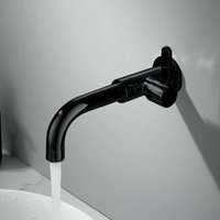 Verdeckter Wäschearmatur, Schwarz, 18,5 cm mit 360° schwenkbarem Auslauf Verdeckter Wäschearmatur, Schwarz, 18,5 cm mit 360° schwenkbarem Auslauf von ZVD