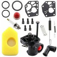 Vergaser-Kit für Briggs & Stratton 499809 498809A 494406 Rasenmäher und Luftfilter 698369 Reglerfeder 691859 692211 Membran 795083 495770 von ZVD