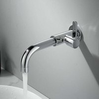 Versenkter Ablaufhahn – 360° drehbar – Silber, 18,5 cm Versenkter Ablaufhahn – 360° drehbar – Silber, 18,5 cm von ZVD