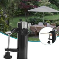 Verstellbarer Terrassenschirmhalter, Schirmständer mit Feststellschraube, Geländerhalterung, passend für Pfosten und Tische unterschiedlicher Größe von ZVD